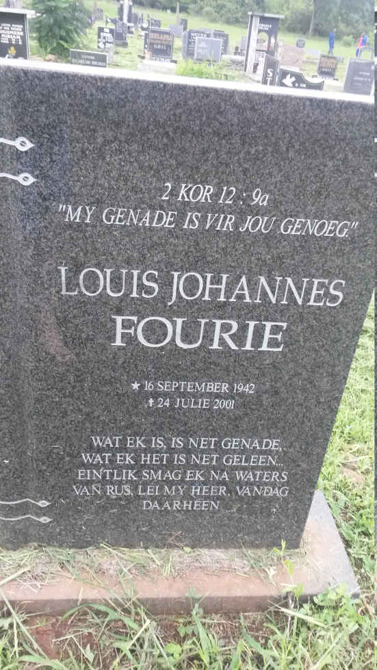FOURIE Louis Johannes 1942-2001