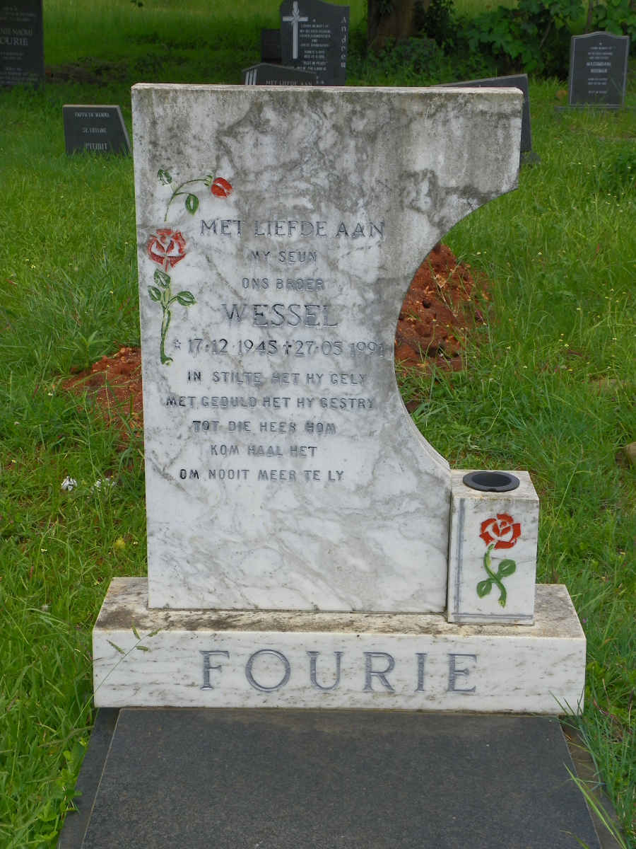 FOURIE Wessel 1945-1991