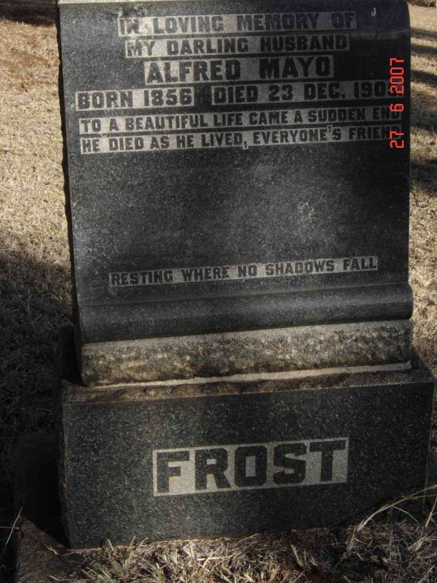 FROST Alfred Mayo 1856-1905