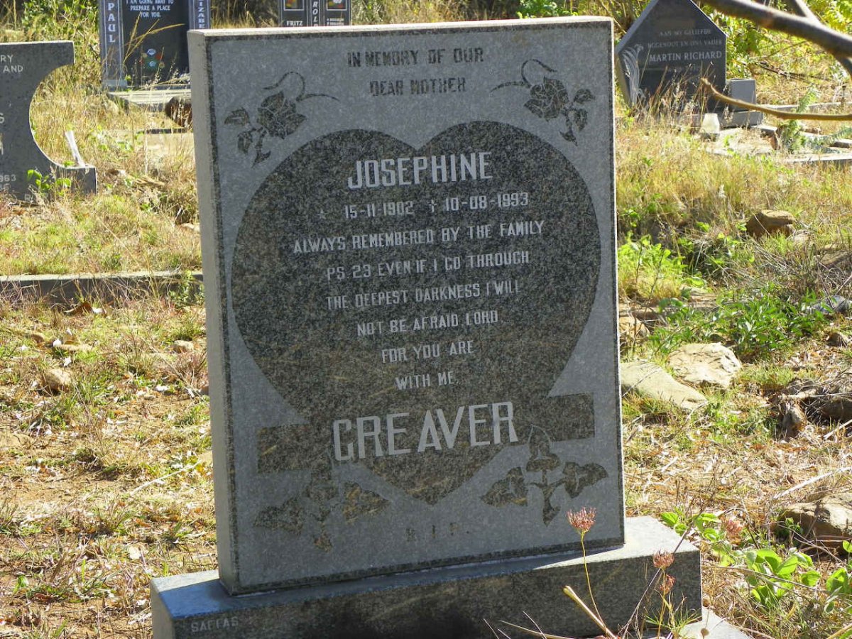 GREAVER Josephine 1902-1993