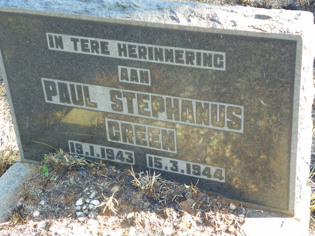 GREEN Paul Stephanus 1943-1944