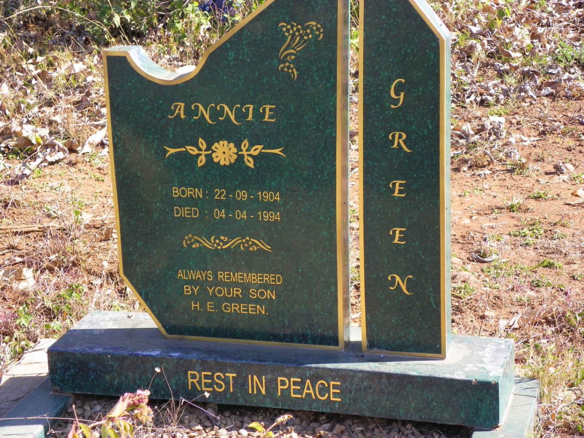 GREEN Annie 1904-1994