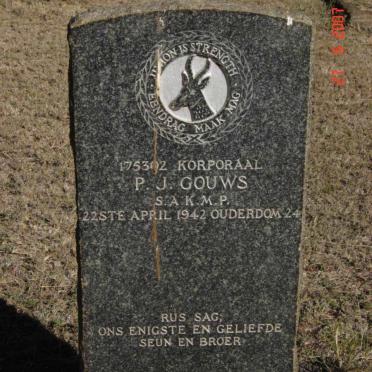 GOUWS P.G. -1942