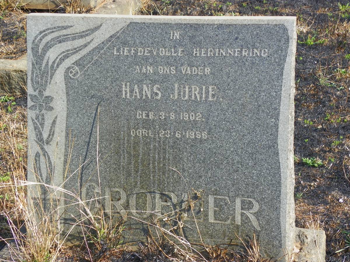 GROBLER Hans Jurie 1902-1956