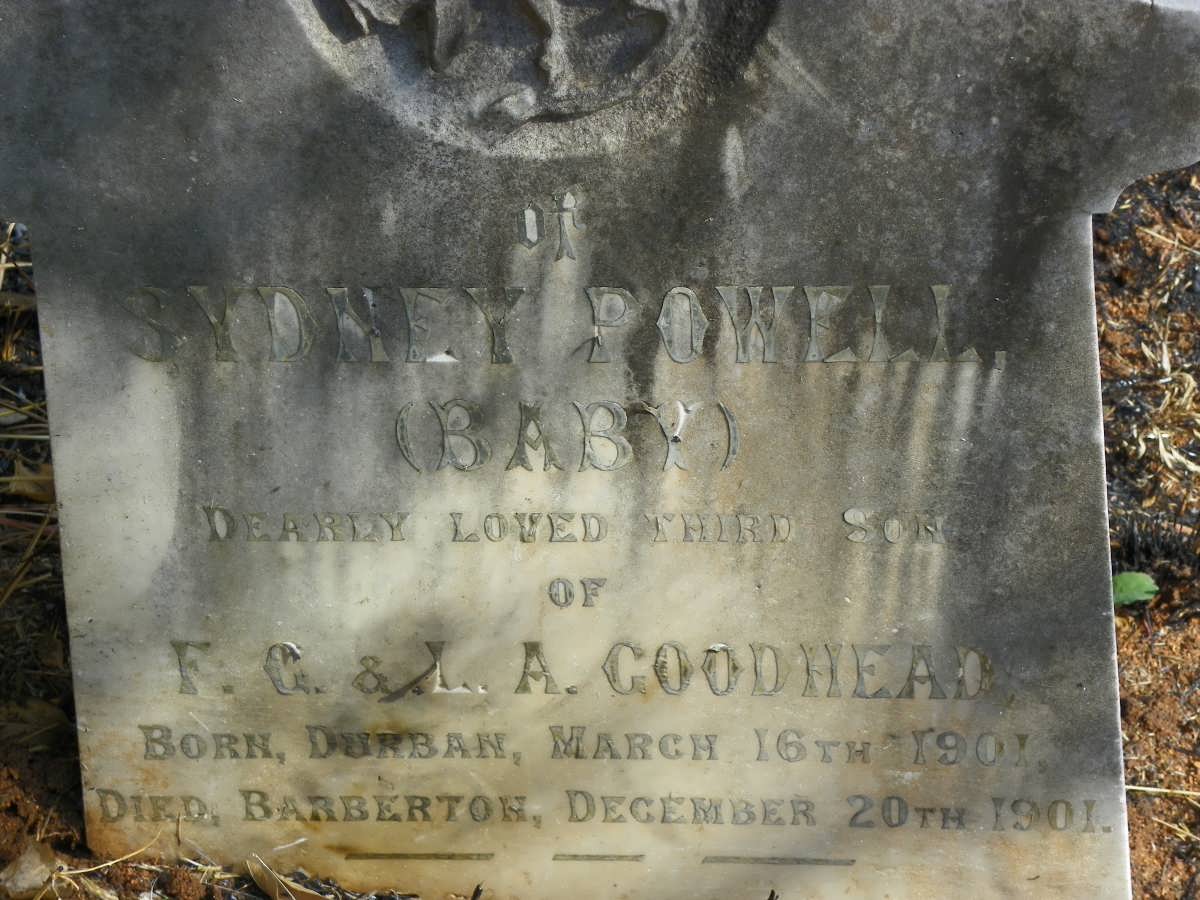 GOODHEAD Sidney Powell 1901-1901