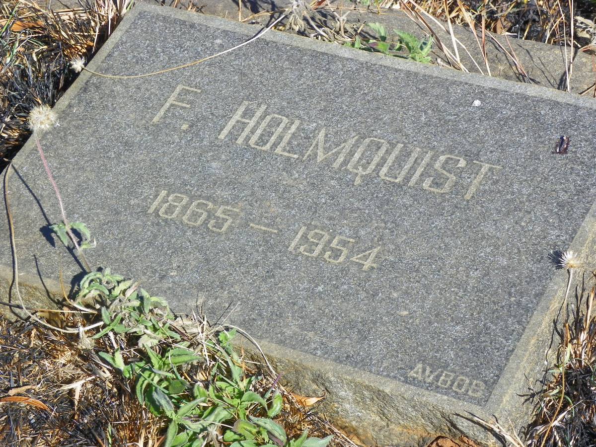 HOLMQUIST F. 1865-1954