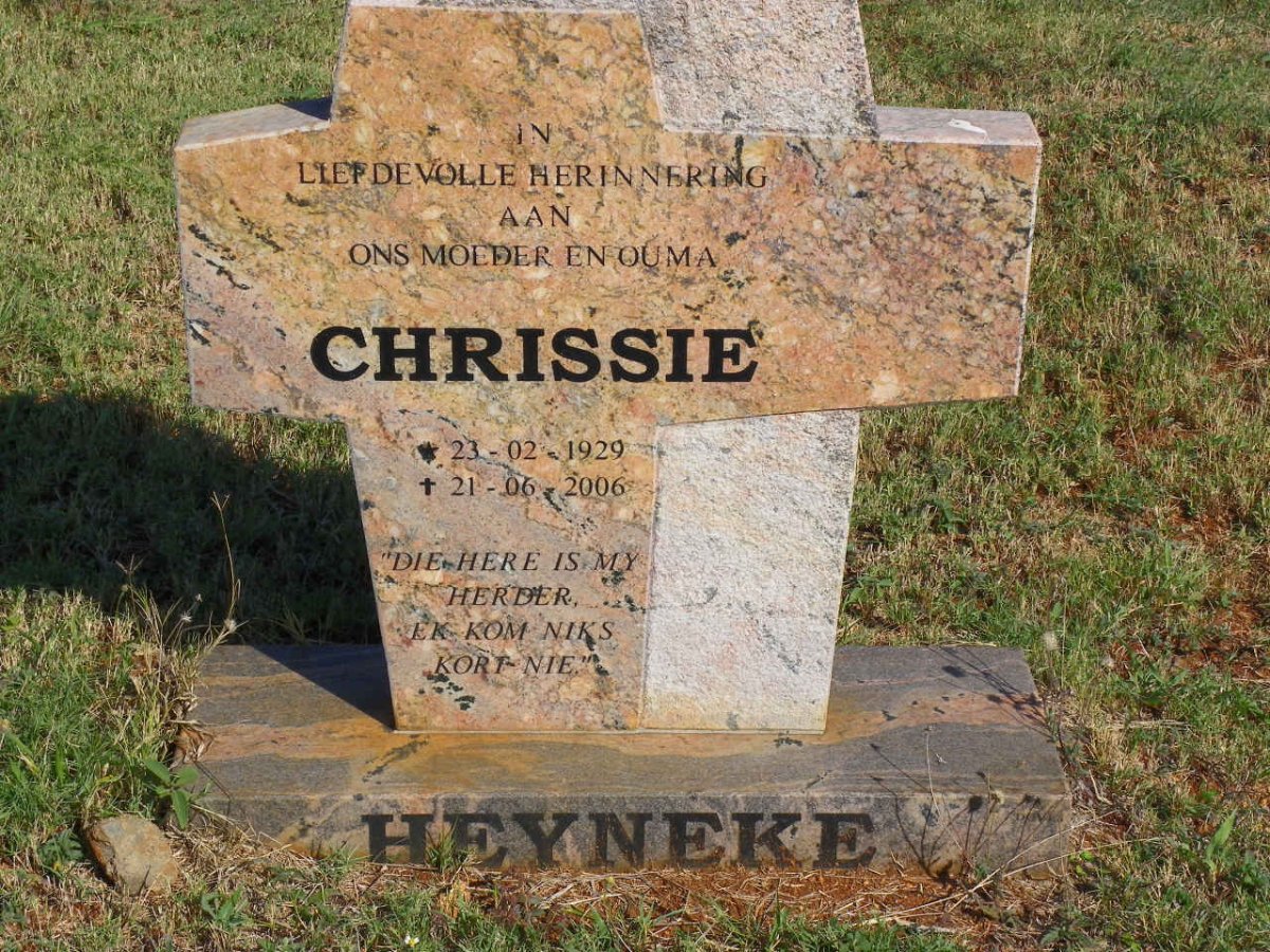 HEYNEKE Chrissie 1929-2006