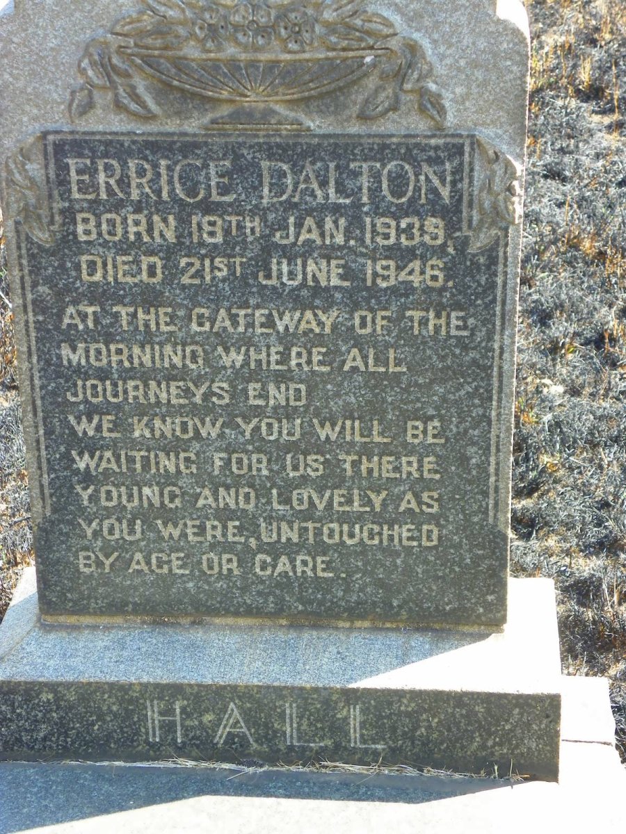 HALL Errice Dalton 1939-1946