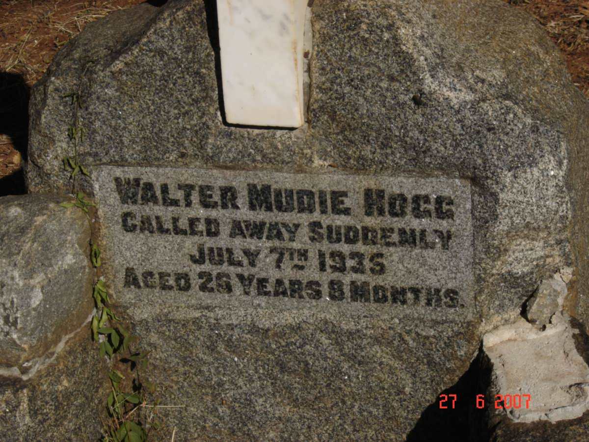 HOGG Walter Mudie  -1935