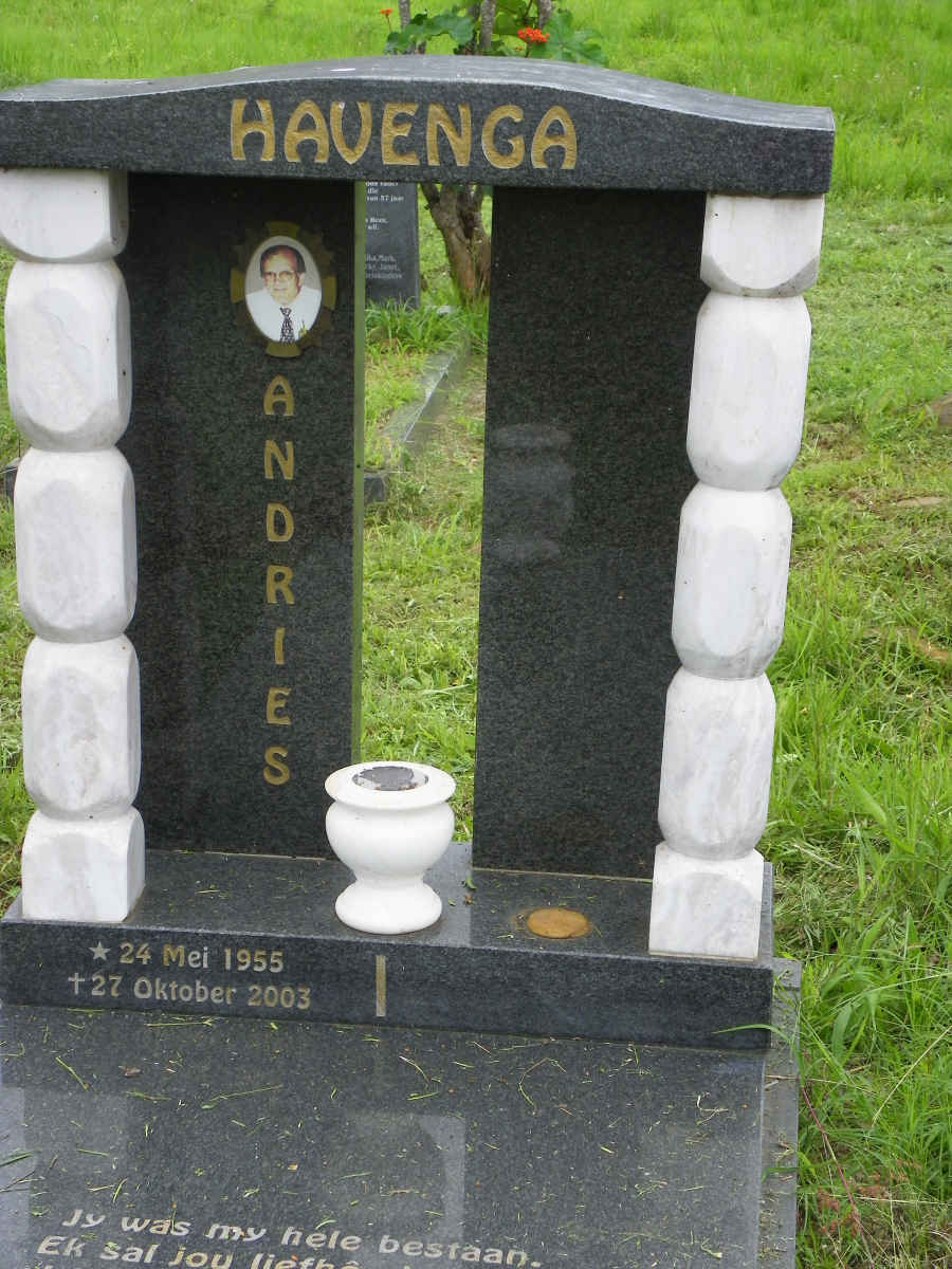 HAVENGA Andries 1955-2003