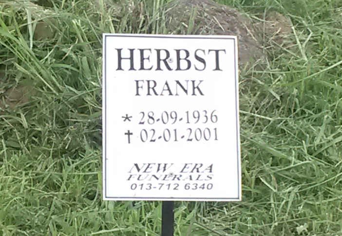 HERBST Frank 1936-2001