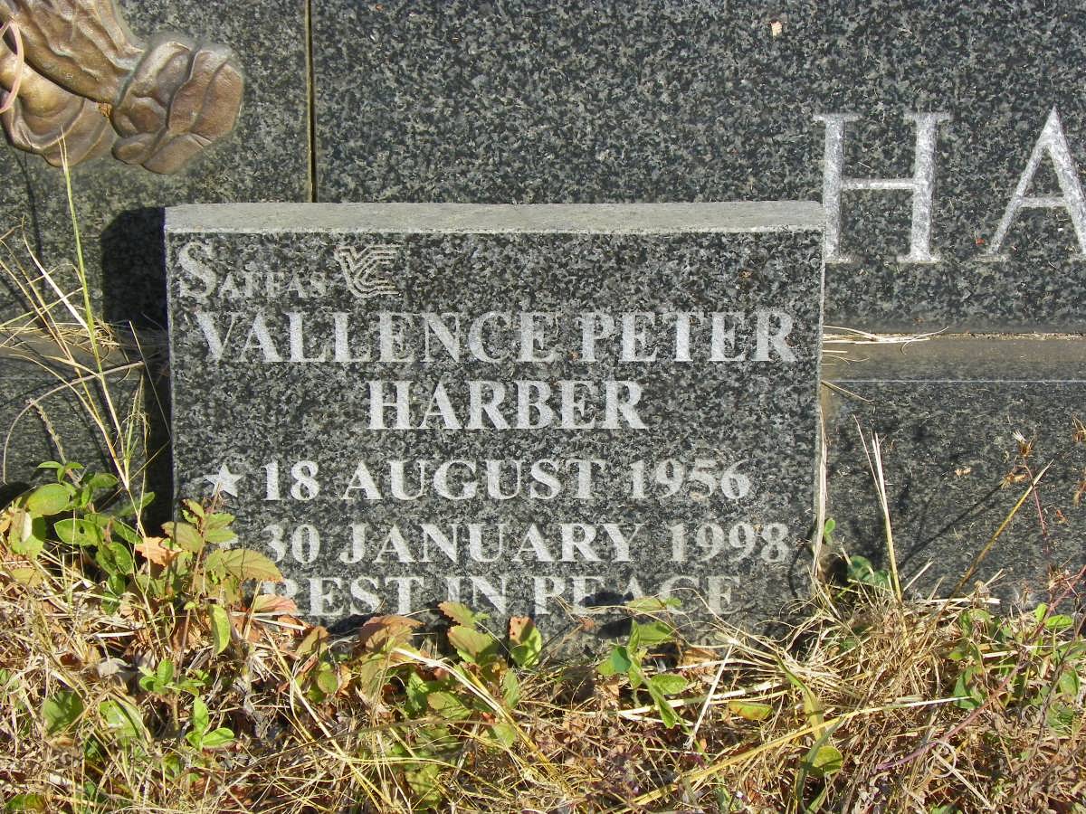 HARBER Vallence Peter 1956-1998