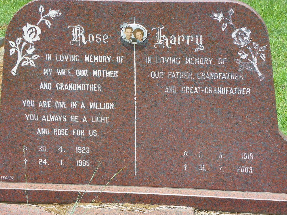 HOLTZHAUSEN Harry 1918-2003 & Rosa 1923-1995