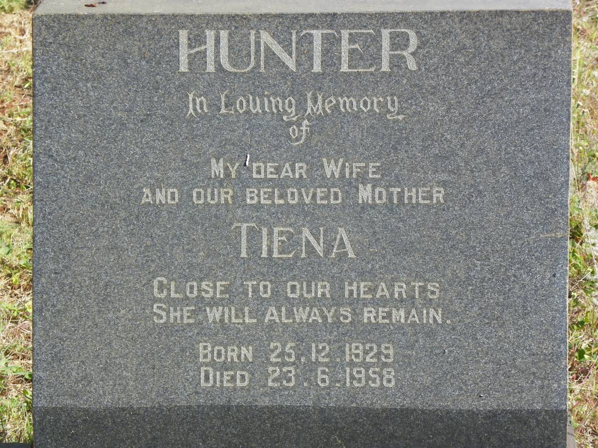 HUNTER Tiena 1929-1958