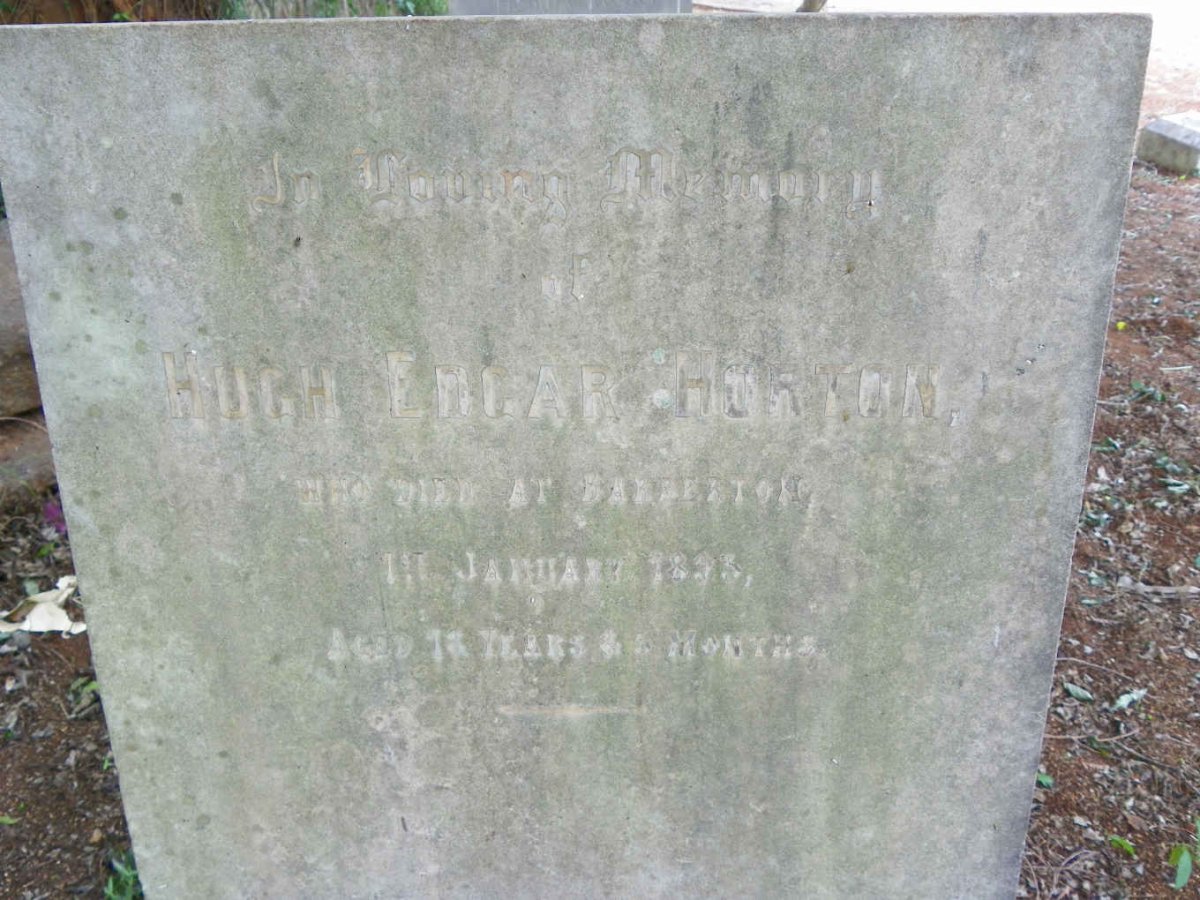 HORTON Hugh Edgar -1893
