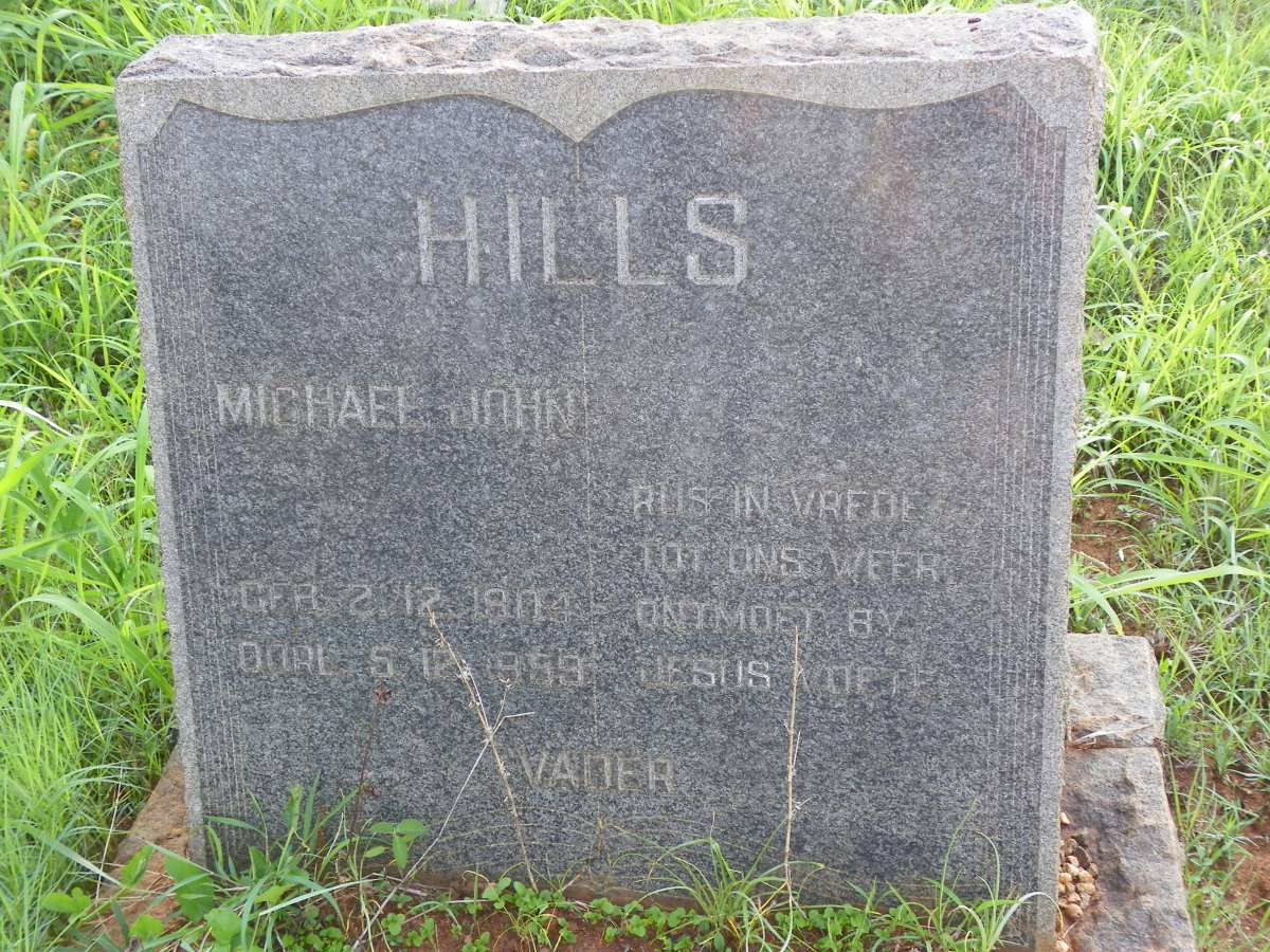 HILLS Michael John 1904-1959