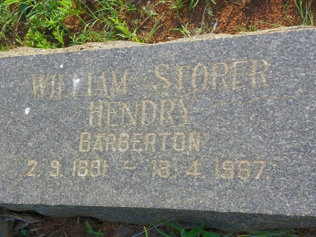 HENDRY William Storer 1891-1967