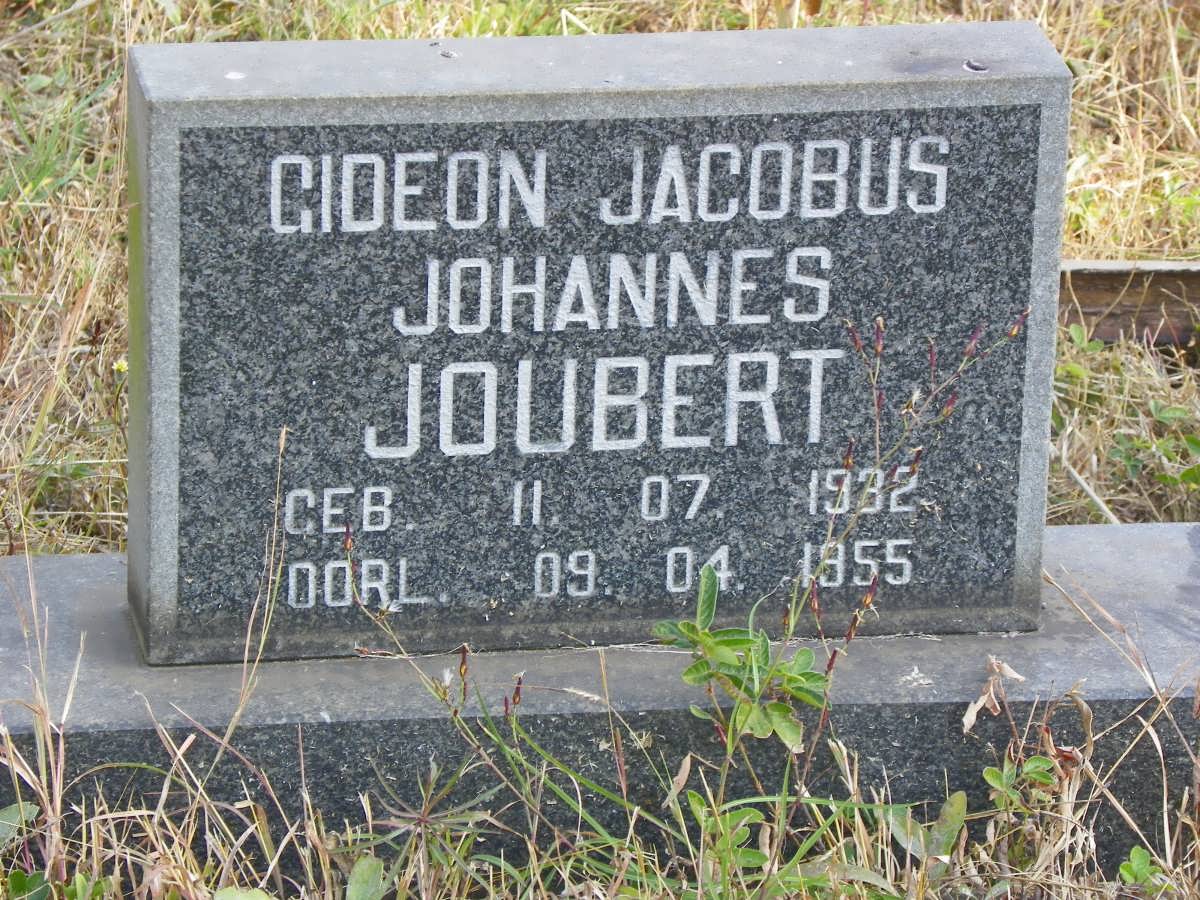 JOUBERT Gideon Jacobus Johannes 1932-1955