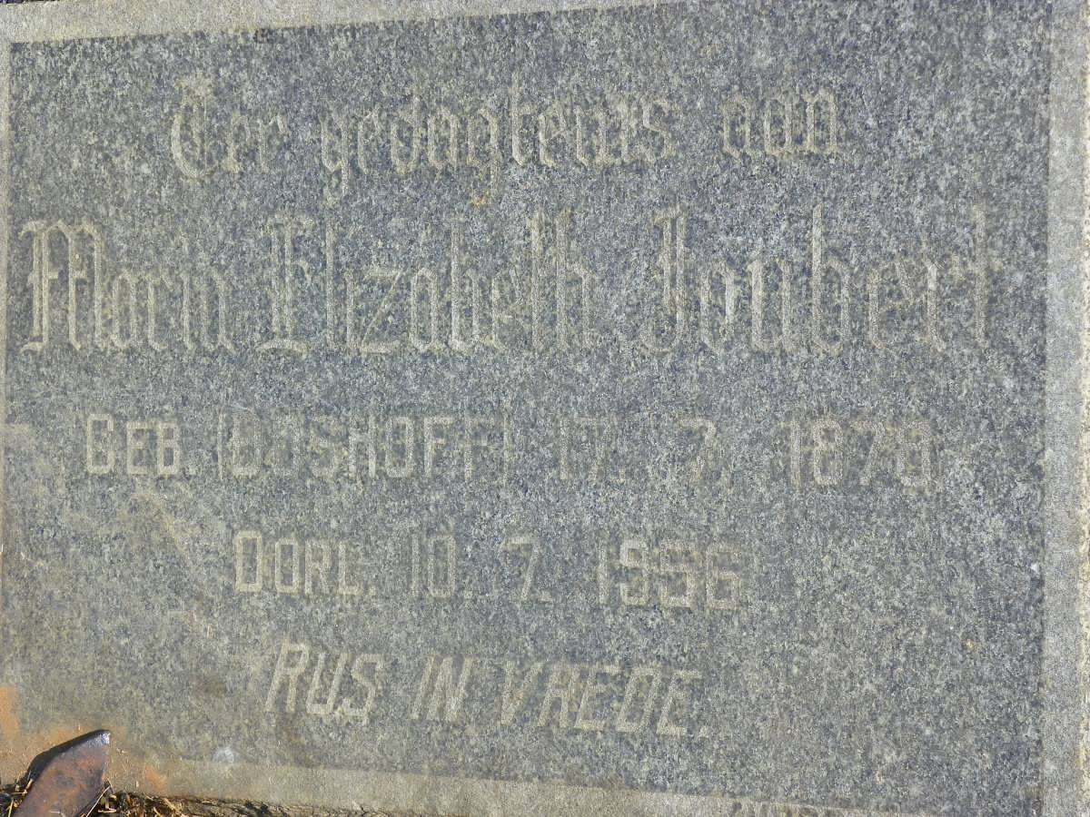JOUBERT Maria Elizabeth nee BOSHOFF 1878-1956