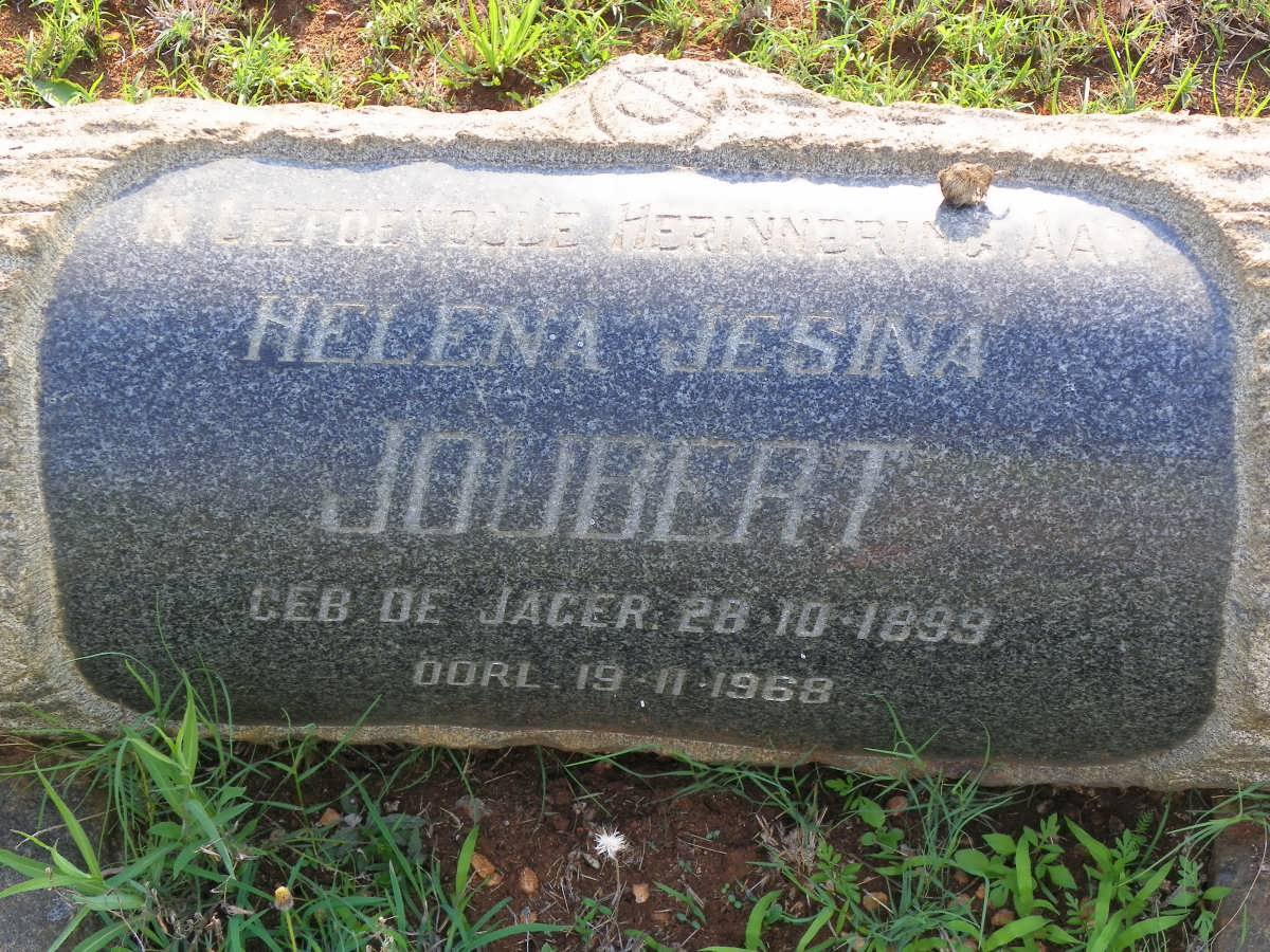 JOUBERT Helena Jesina nee DE JAGER 1899-1968