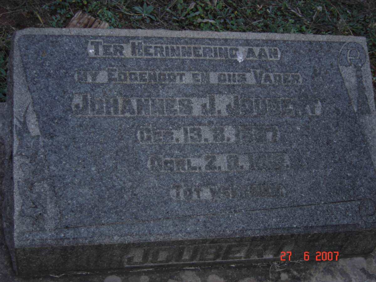 JOUBERT Johannes J. 1887-1919