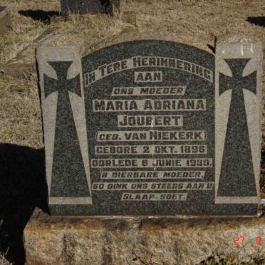 JOUBERT Maria Adriana nee VAN NIEKERK 1896-1939