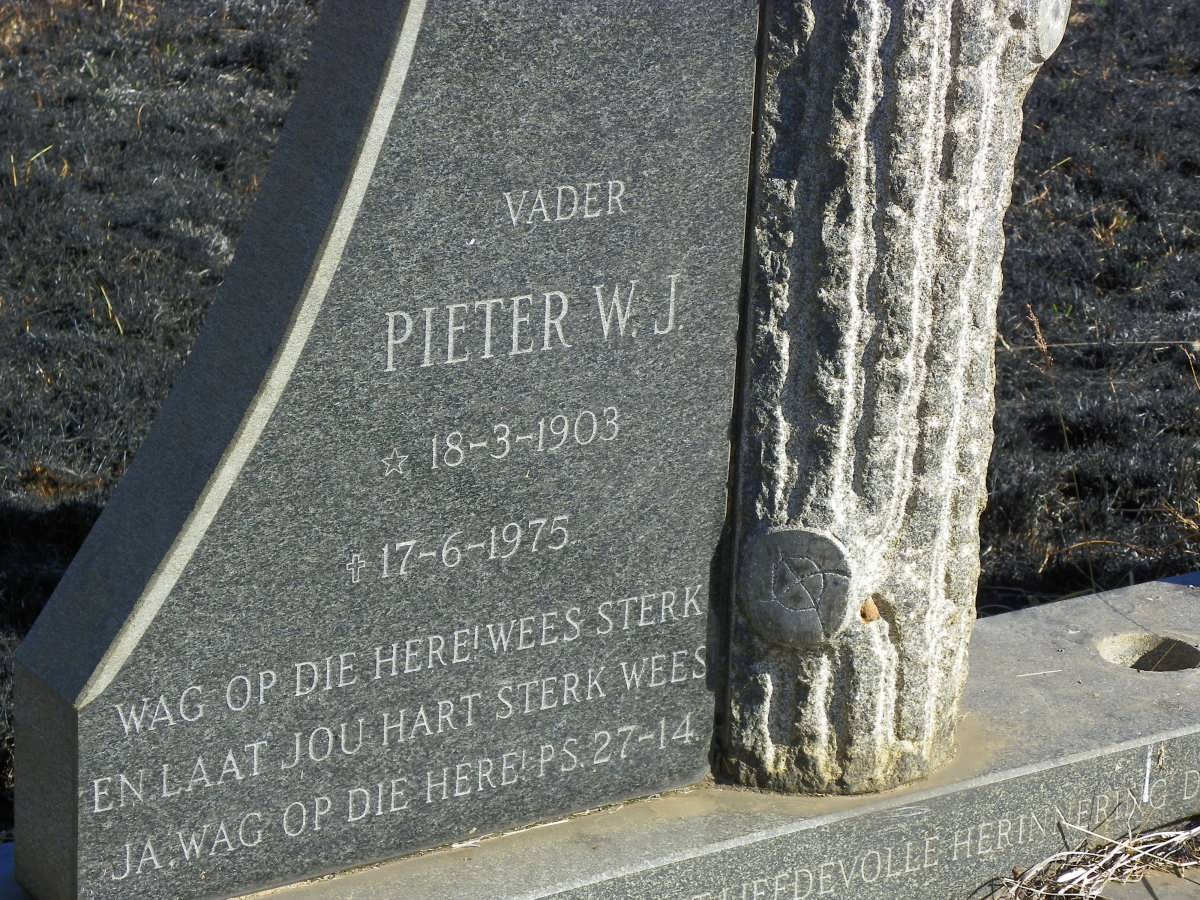 JORDAAN Pieter W.J. 1903-1975 & Anna S. 1909-1990