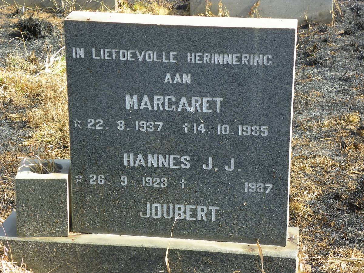 JOUBERT Hannes J.J. 1928-1987 &amp; Margaret 1937-1985