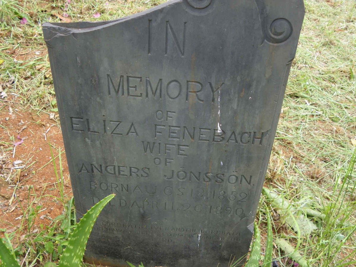 JONSSON Eliza nee FENEBACH 1852-1890