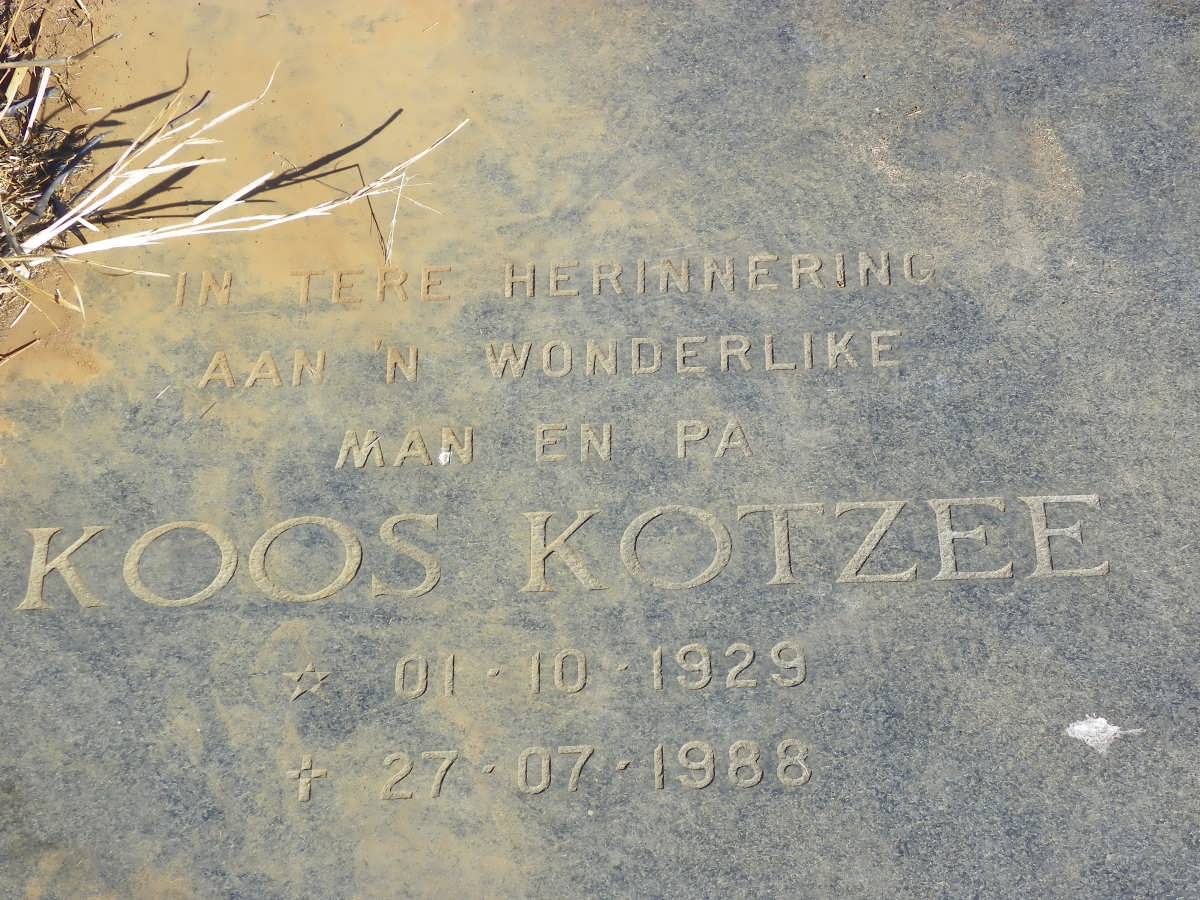 KOTZEE Koos 1929-1988