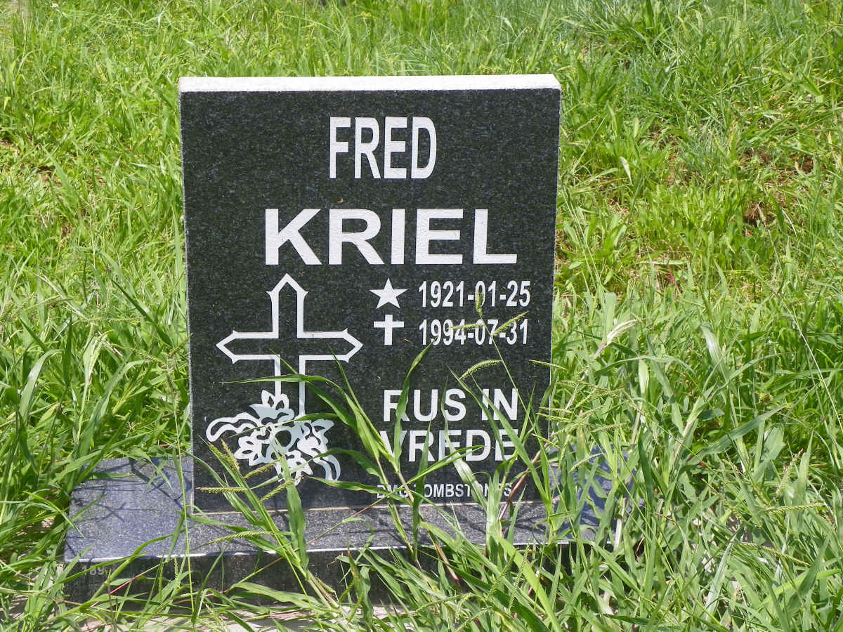 KRIEL Fred 1921-1994