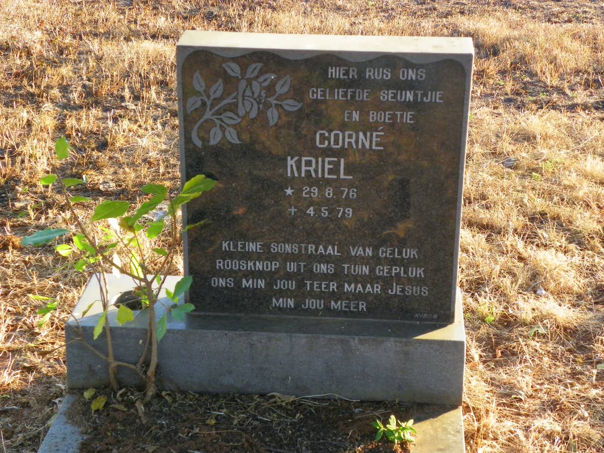 KRIEL Corne 1976-1979