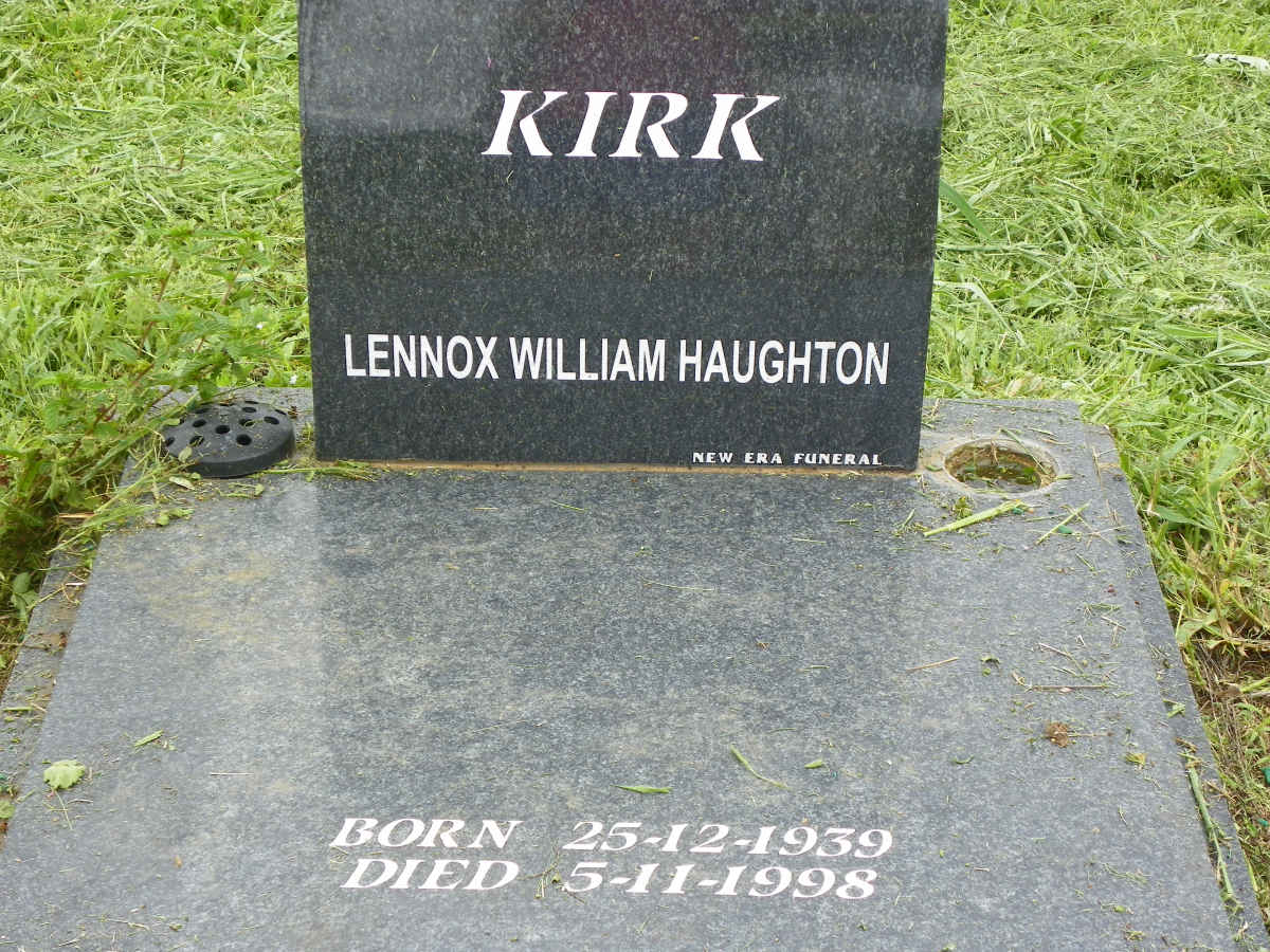 KIRK Lennox William Haughton 1939-1998