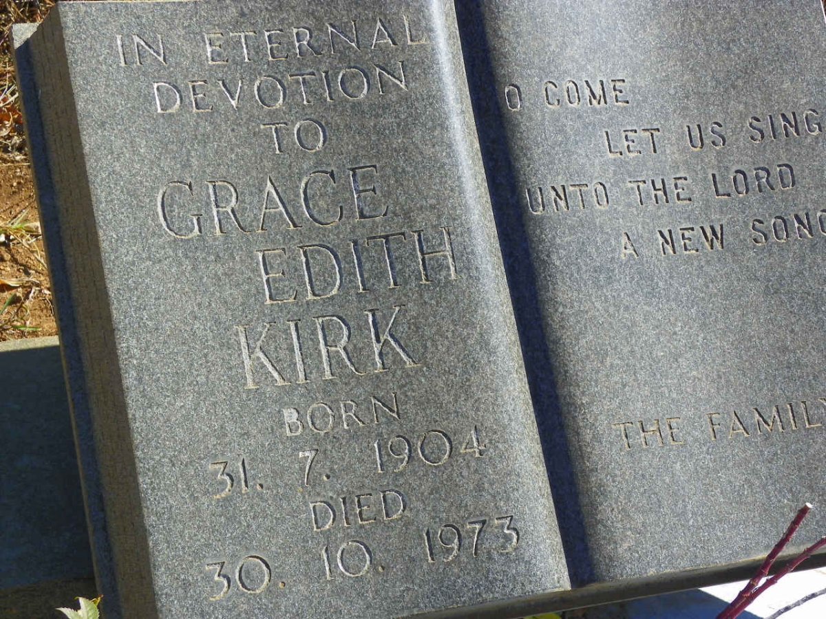 KIRK Grace Edith 1904-1973
