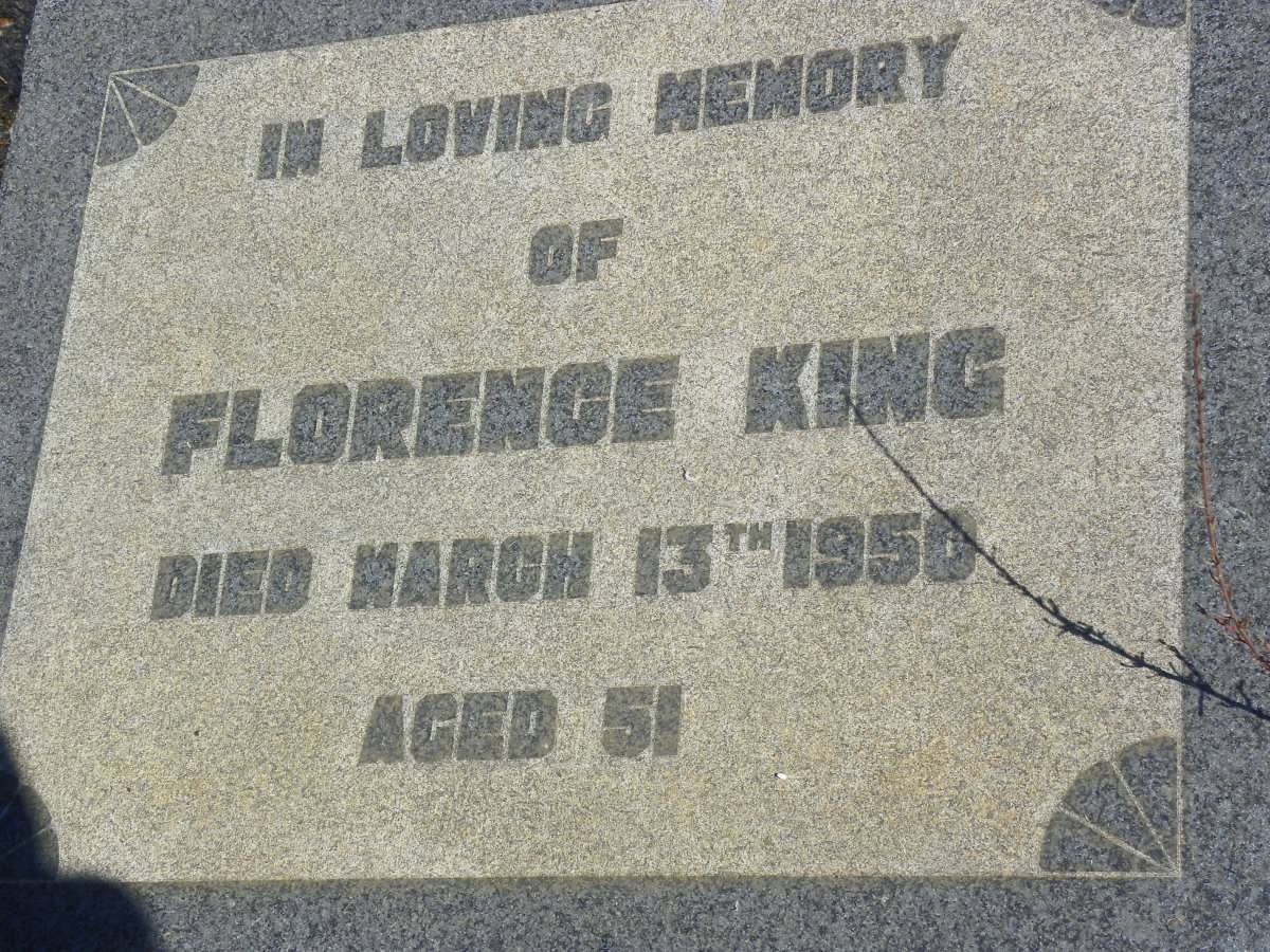 KING Walter 1926-2007 :: KING Florence -1950 _3