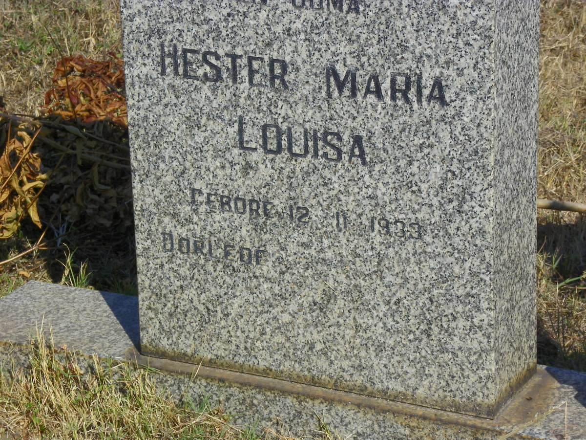 KRIEG Hester Maria Louisa 1933-