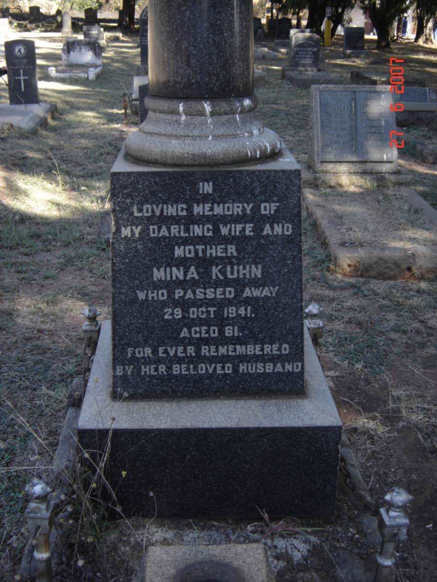 KUHN Mina  -1941