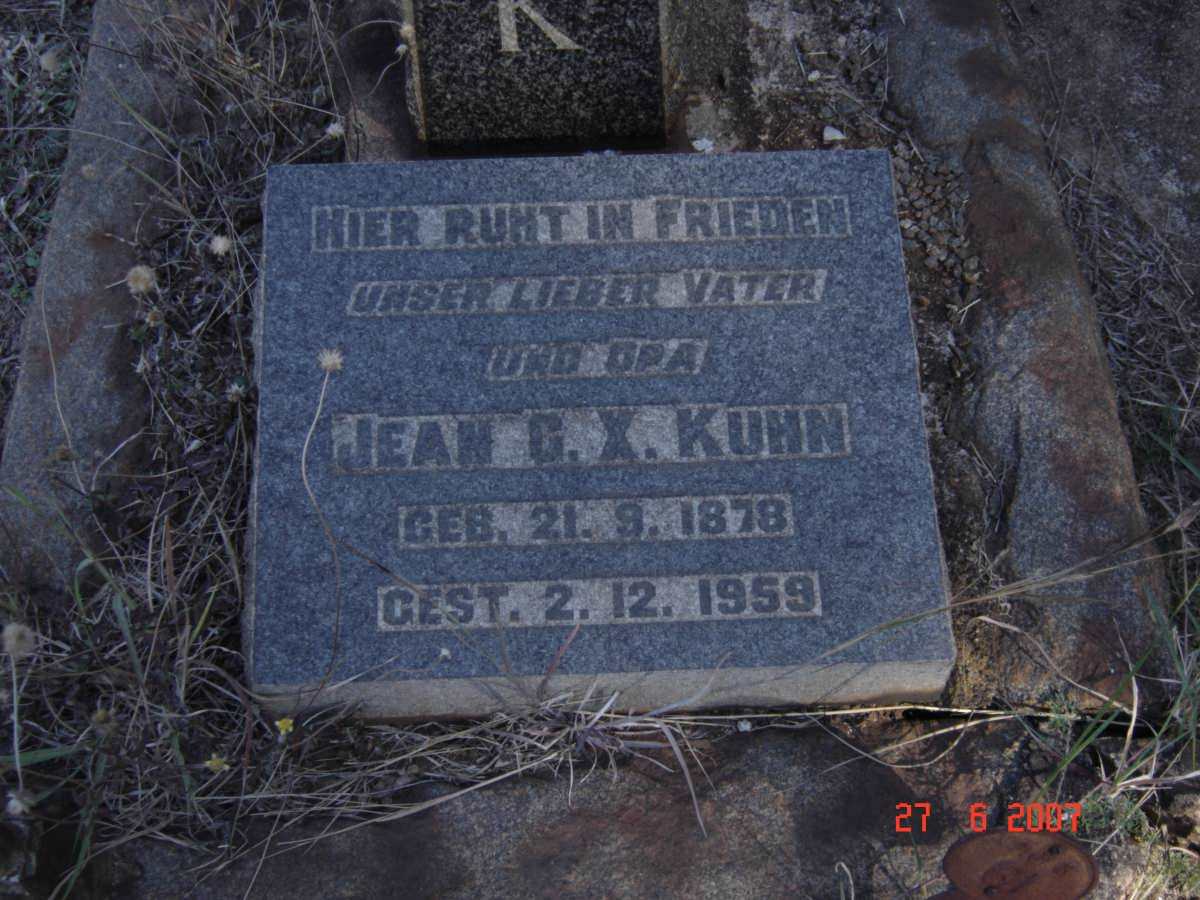 KUHN Jean G.X. 1878-1959