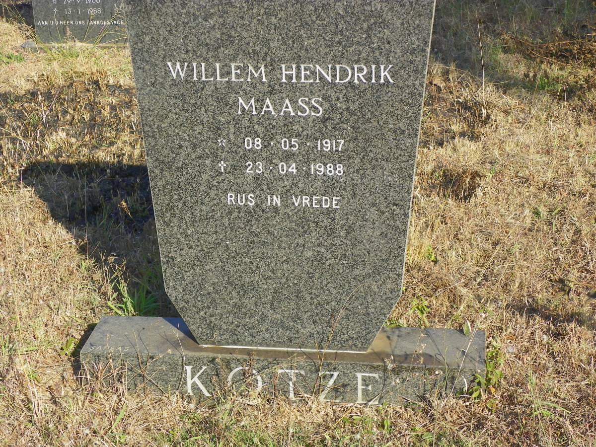 KOTZE Willem Hendrik Maass 1917-1988
