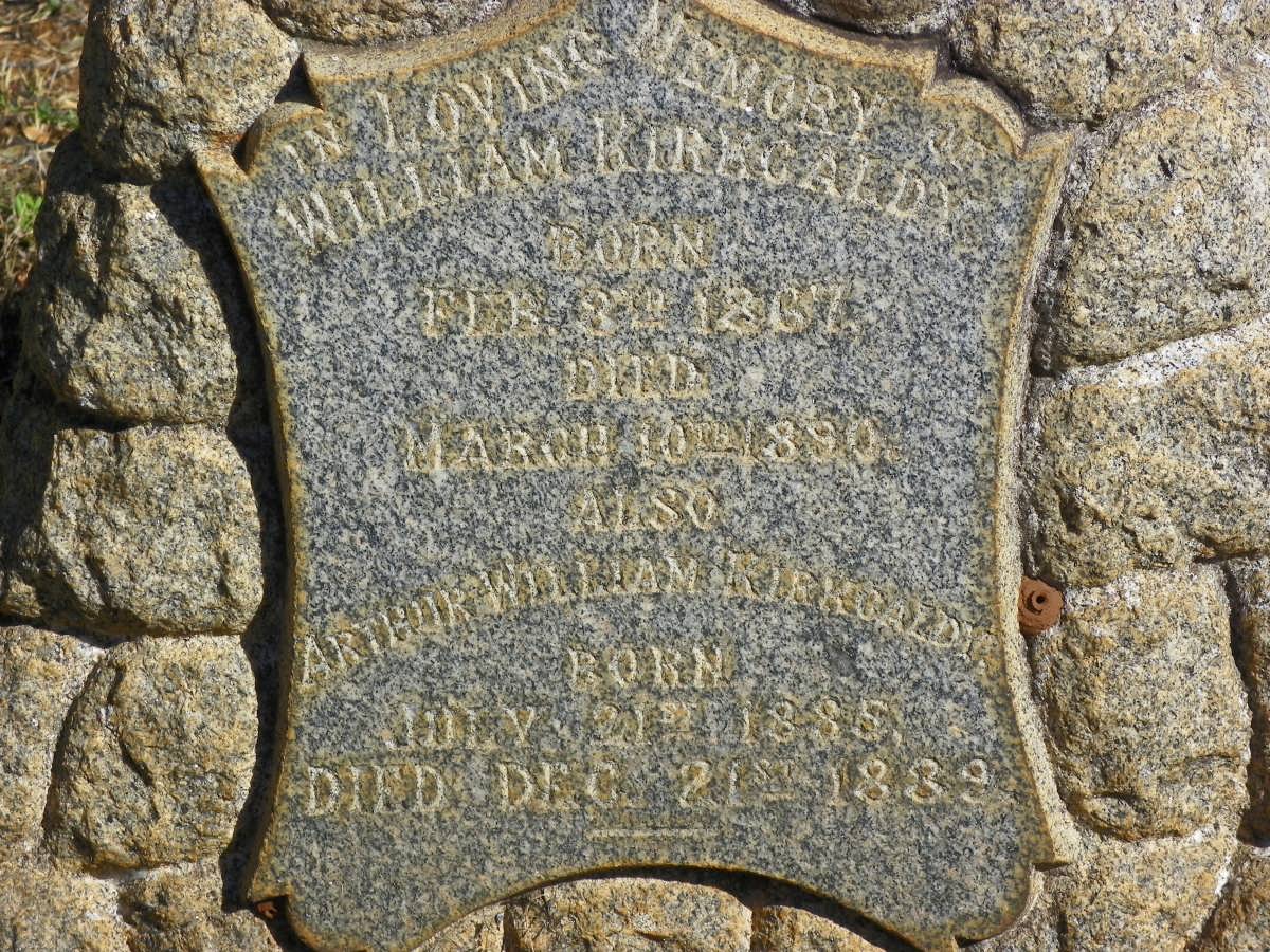 KIRKGALDY William 1867-1890 :: KIRKGALDY Arthur William 1885-1889