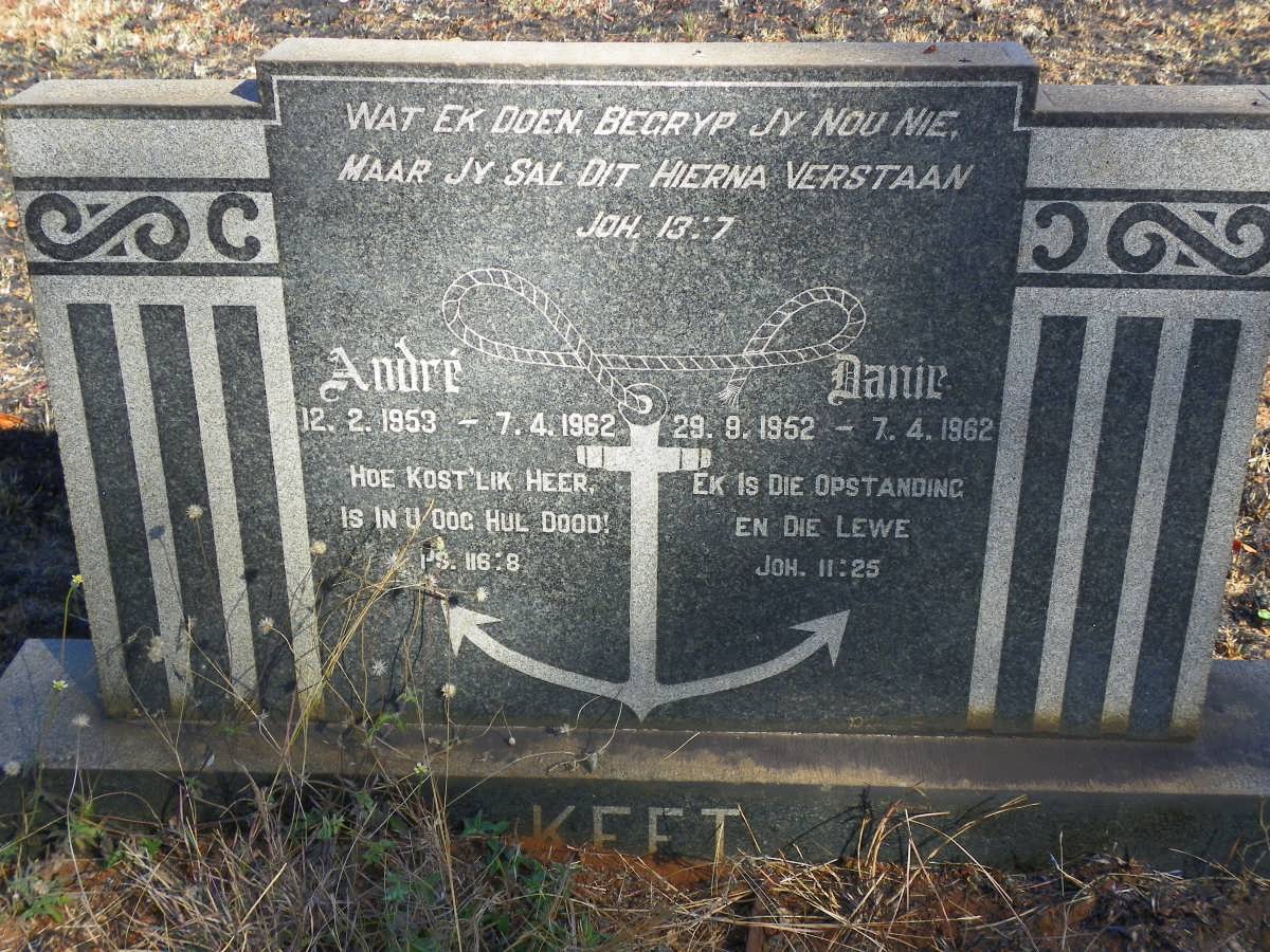 KEET Danie 1952-1962 :: KEET Andre 1953-1962