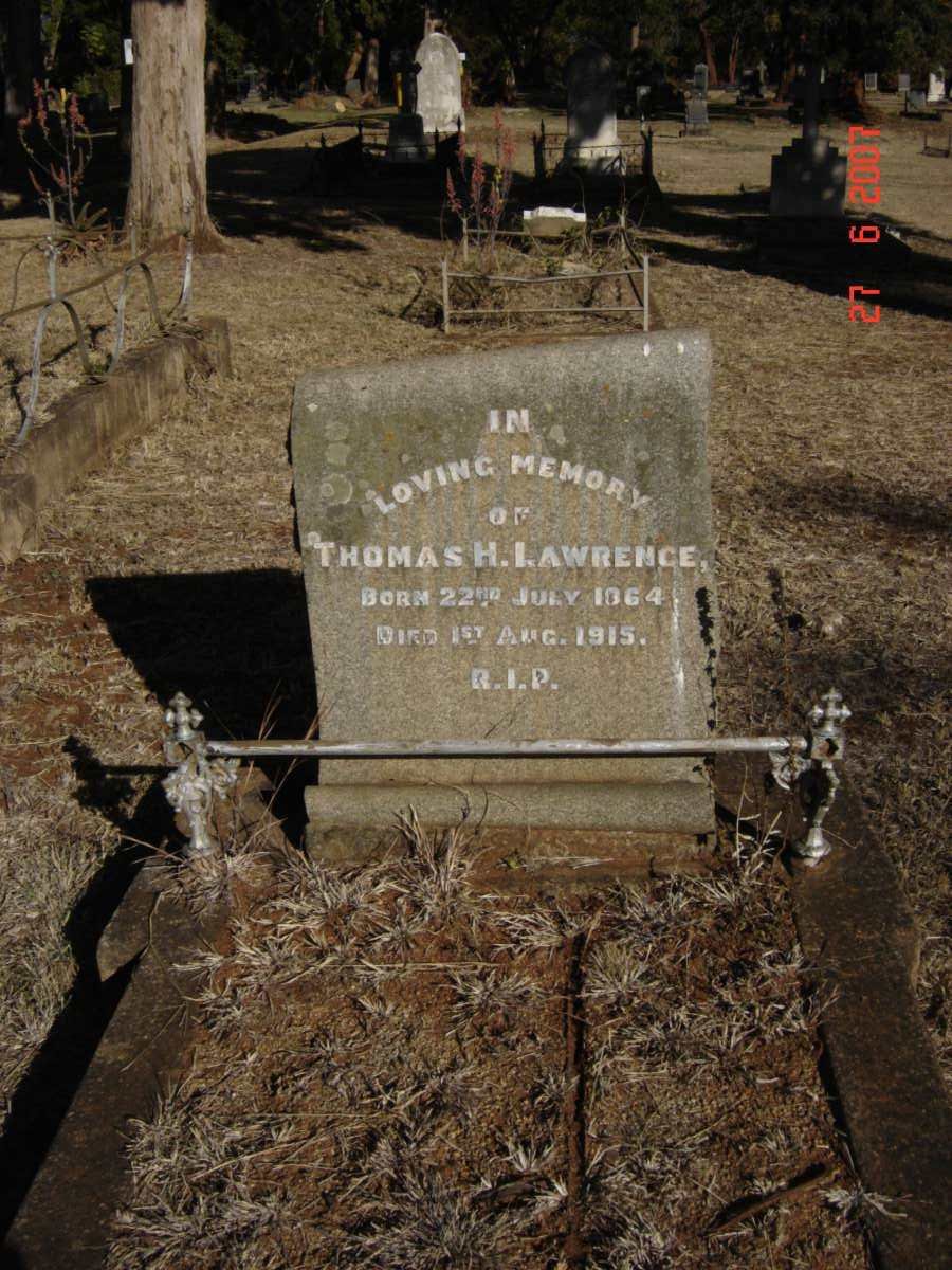 LAWRENCE Thomas H. 1864-1915