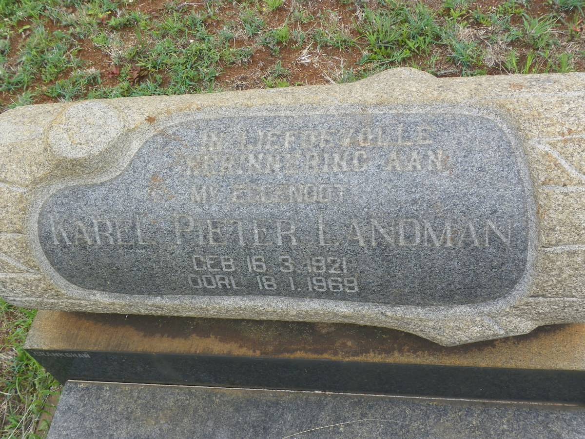 LANDMAN Karel Pieter 1921-1969