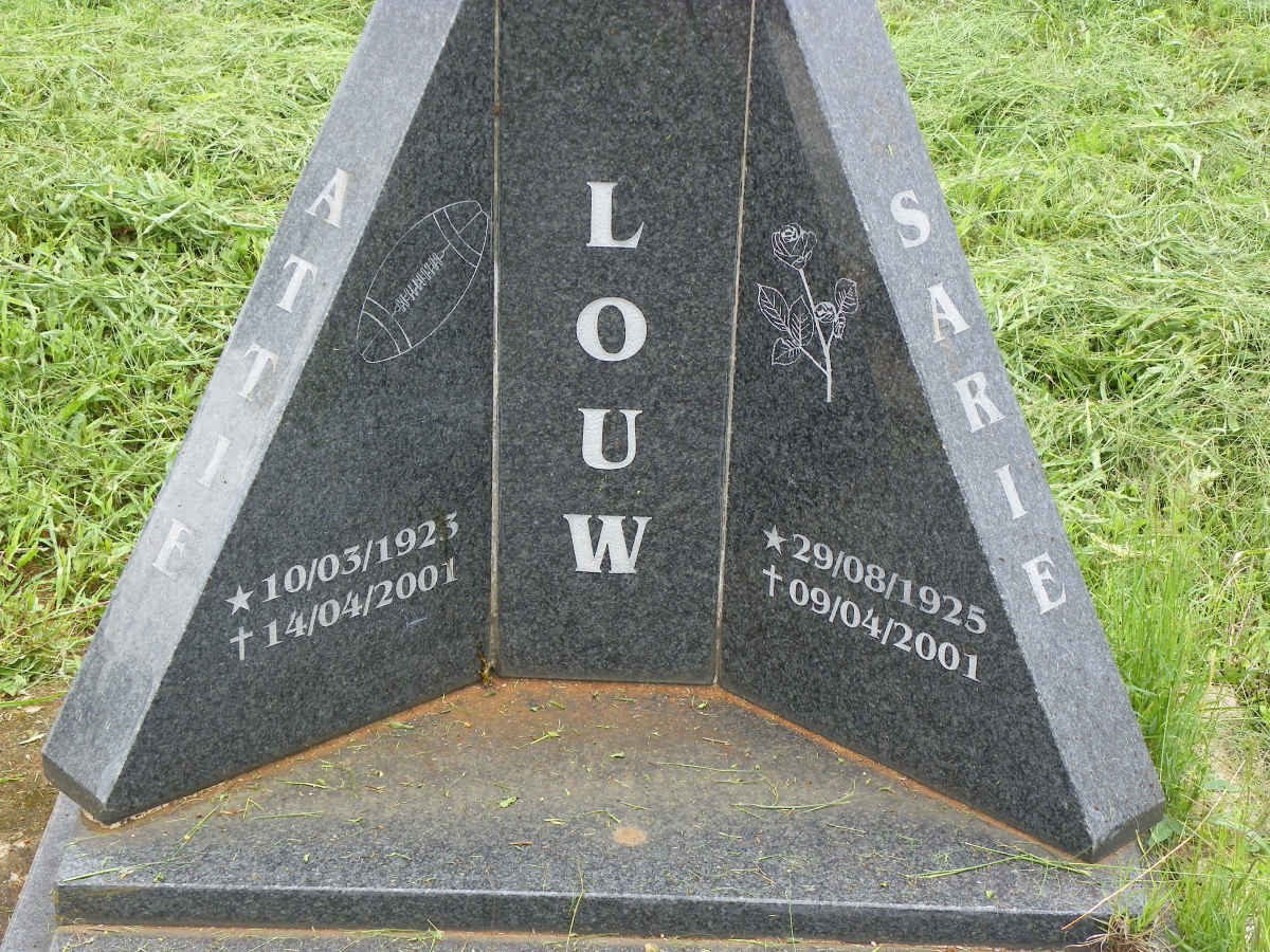 LOUW Attie 1923-2001 &amp; Sarie 1925-2001
