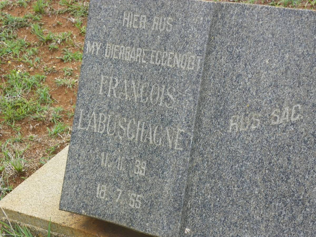 LABUSCHAGNE Francois 1939-1965
