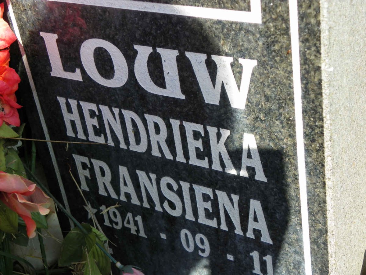 LOUW Pieter Johannes 1934-2006 &amp; Hendrieka Fransiena 1941-