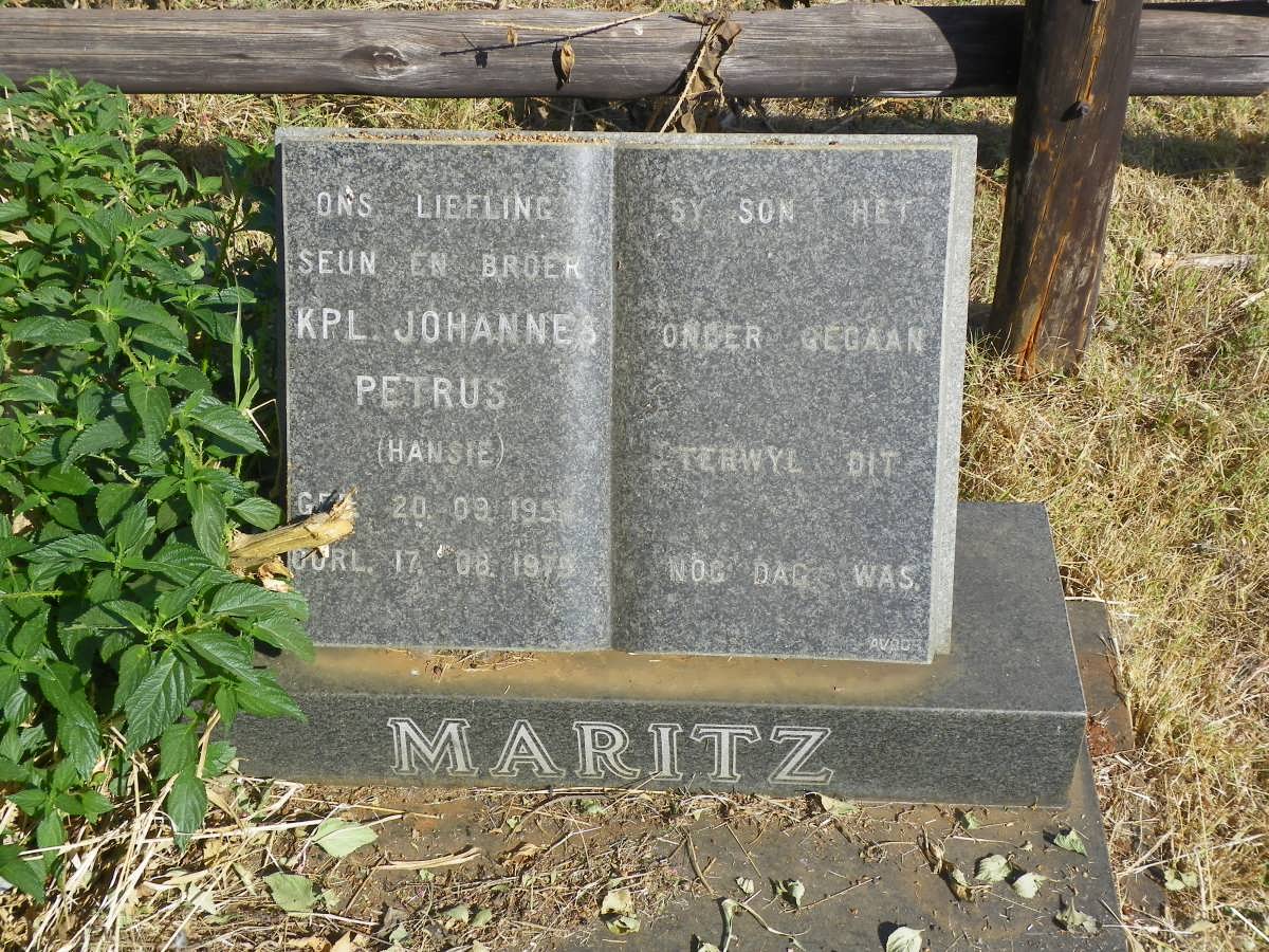 MARITZ Johannes Petrus 1958-1979