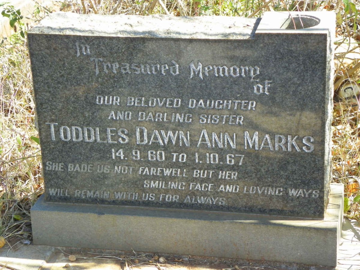 MARKS Dawn Ann 1960-1967