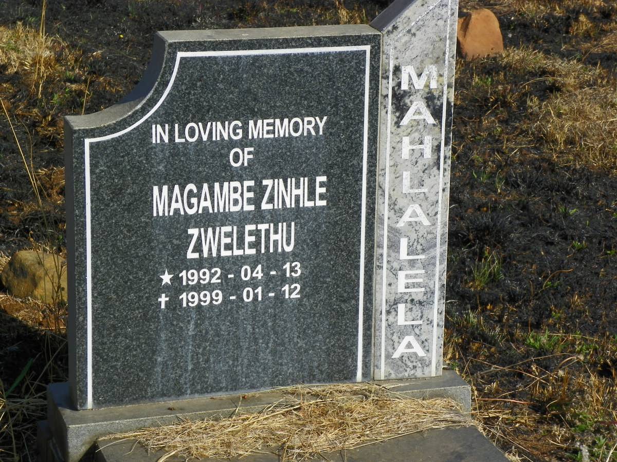 MAHLALELA Magambe Zinhle Zwelethu 1992-1999