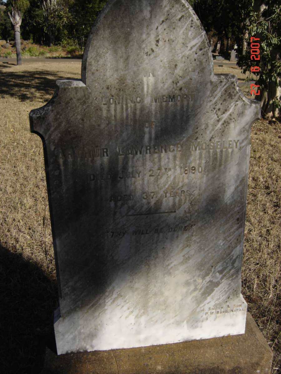 MOSELEY Arthur Lawrence  -1890